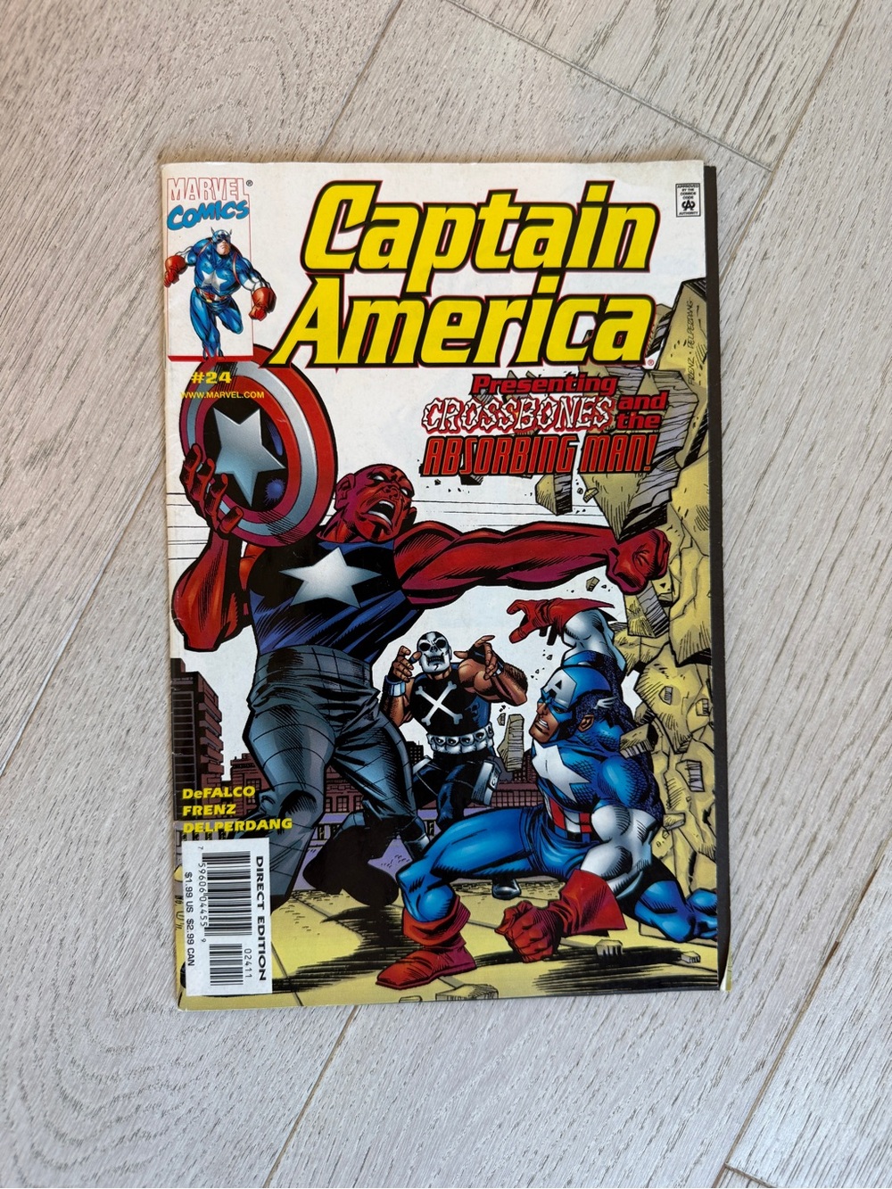 Captain America Comic Book - Red/Blue Cover